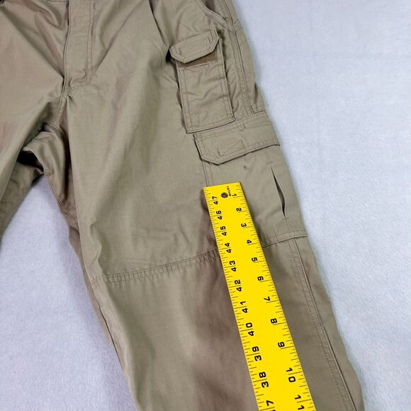 511 Tactical Pants Mens 36 Beige Cargo Paratrooper Gorpcore Straight Leg Ripstop - Picture 12 of 14